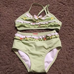 Vintage Gymboree Wildflower Fields 2 pc swim suit Size 3T